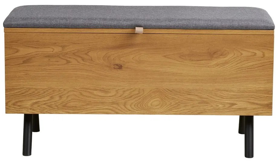Cufăr în culoare naturală cu aspect de lemn de stejar 92x48x33 cm Barco – House Nordic