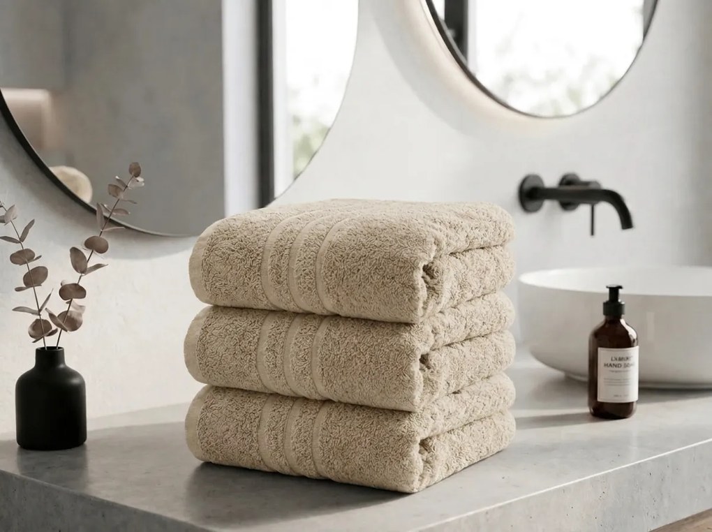 Prosop de maini Classic 50 x 100 cm crem, 100% bumbac