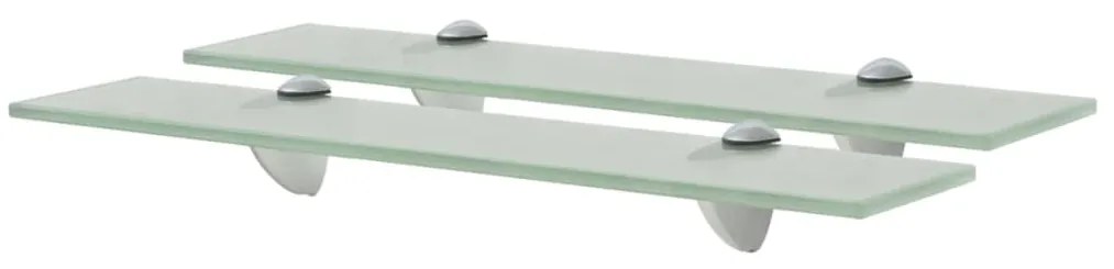vidaXL Rafturi suspendate, 2 buc., 50 x 10 cm, sticlă, 8 mm