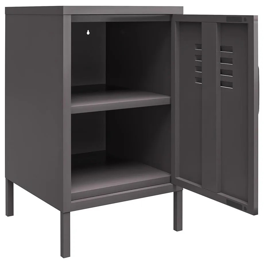 Noptieră gri din metal Bradford – Støraa