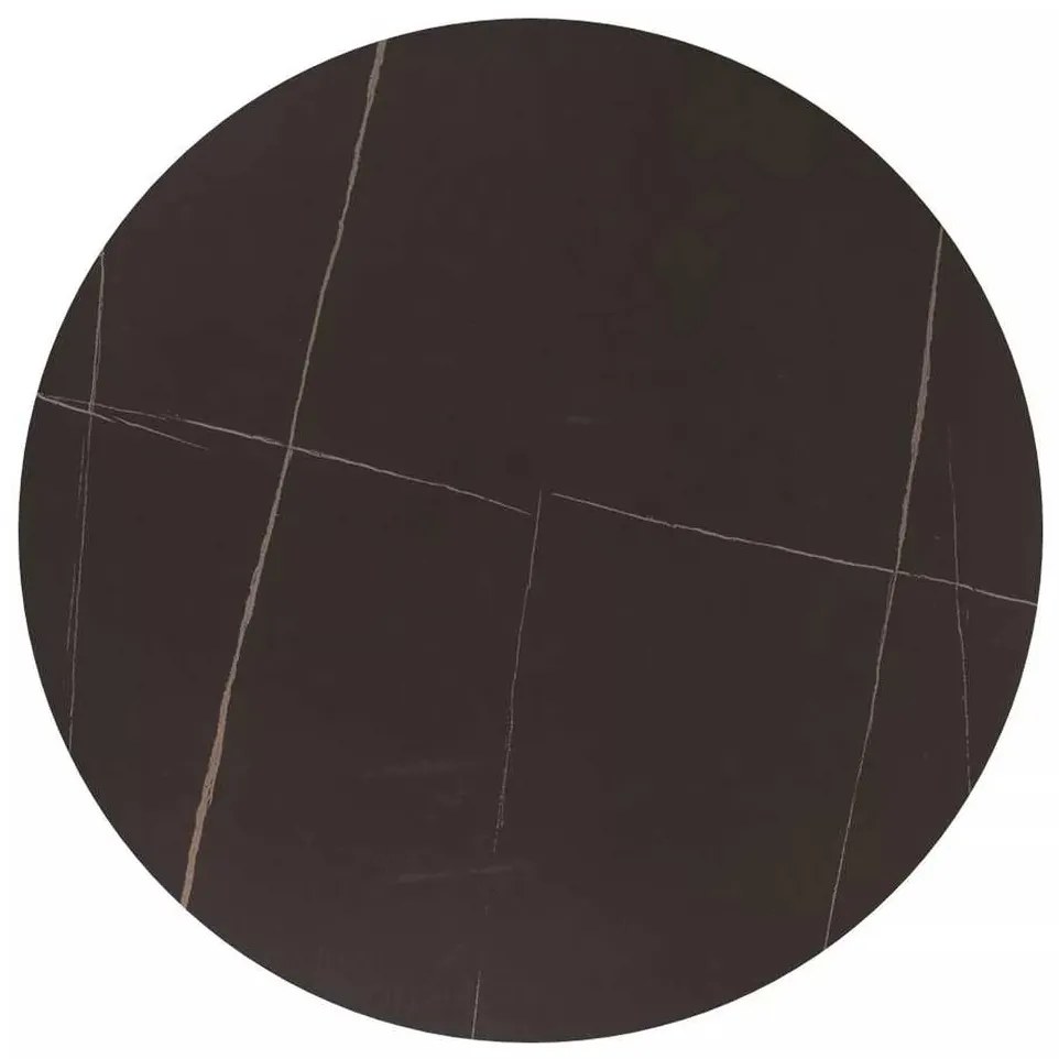 Masă de bucătărie Espero 80 cm, marmură neagră / negru