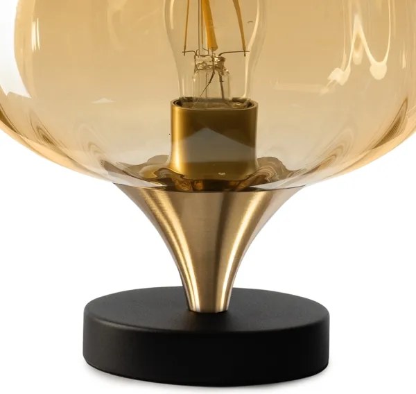 ONLI - Lampă de masă ELIDE 1xE27/15W/230V negru/cupru