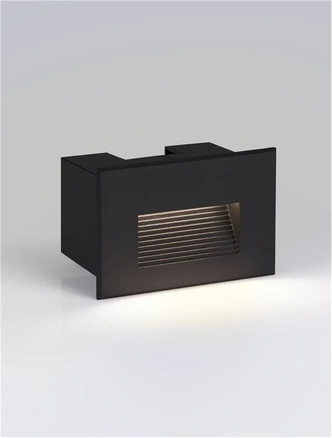 Spot LED incastrabil exterior, ambiental, IP65, POLKA negru