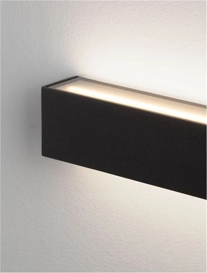 Aplica perete exterior LED IP65 ALLURE negru