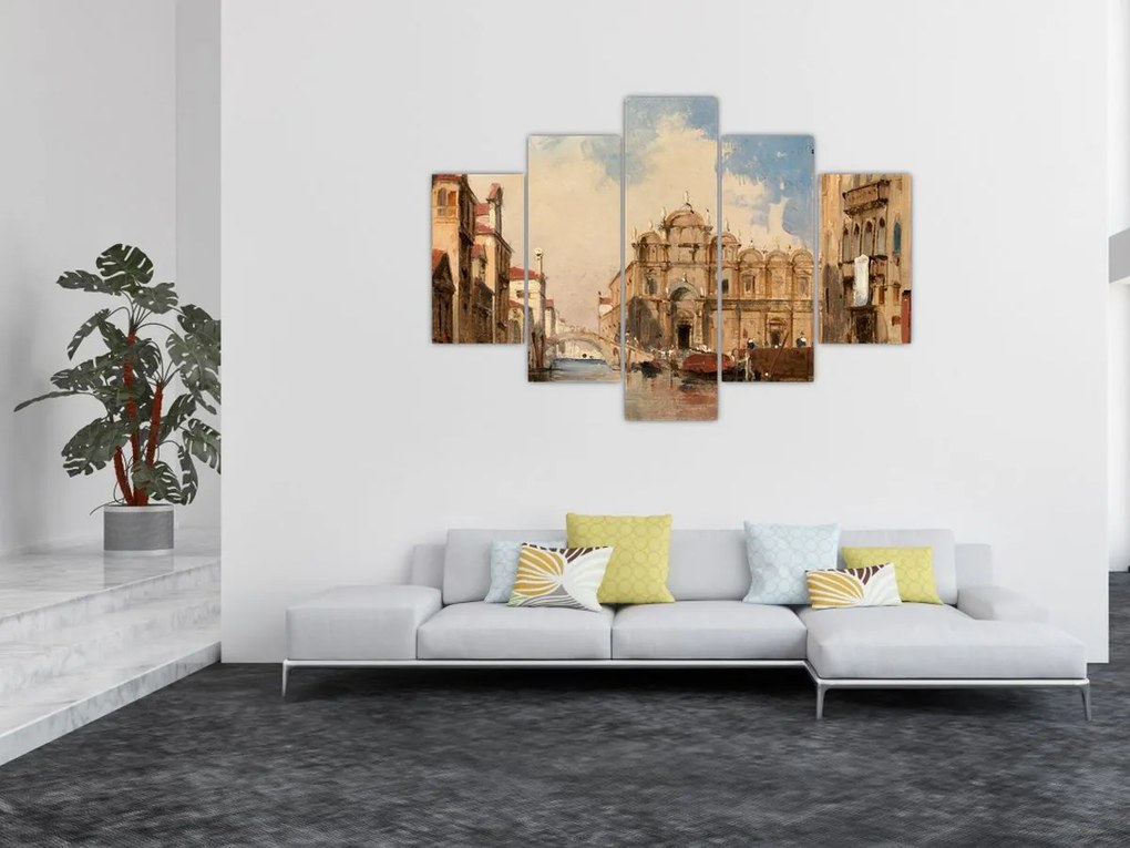 Tablou - Jules-Romain Joyant, The Scuola di San Marco, Venice, reproducere (150x105 cm)