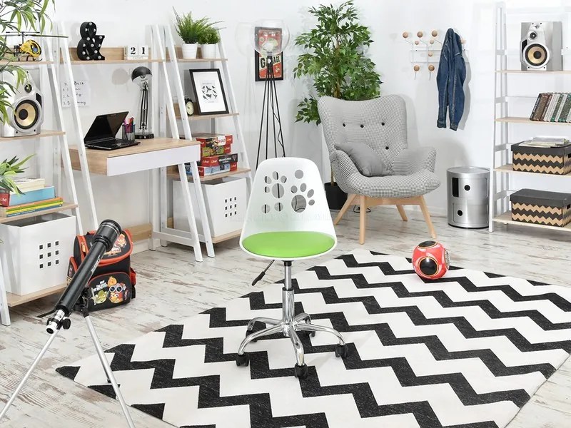 Scaun pentru copii Footy (verde + crom). 1109922