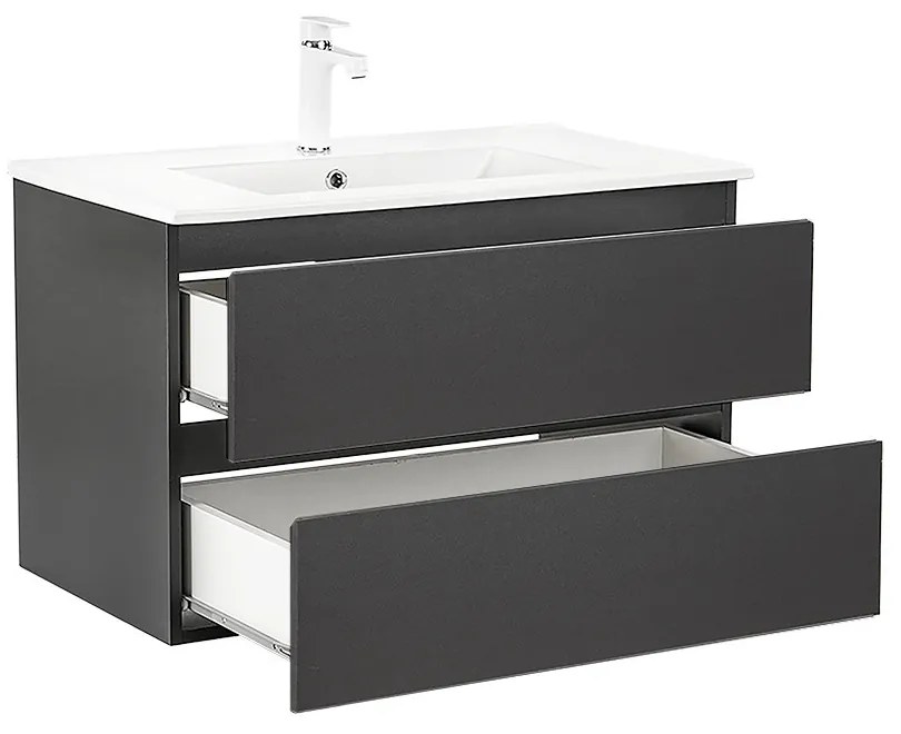Dulap inferior Vario Forte 80 cu lavoar antracit-antracit