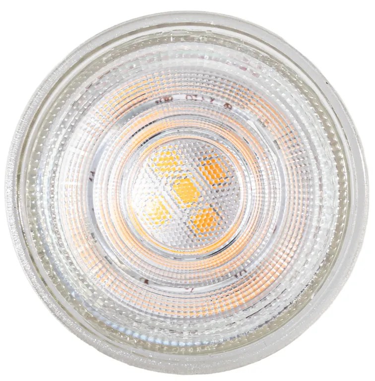 Set de 5 becuri LED GU10 50mm transparente 1W 80 lm 2200K
