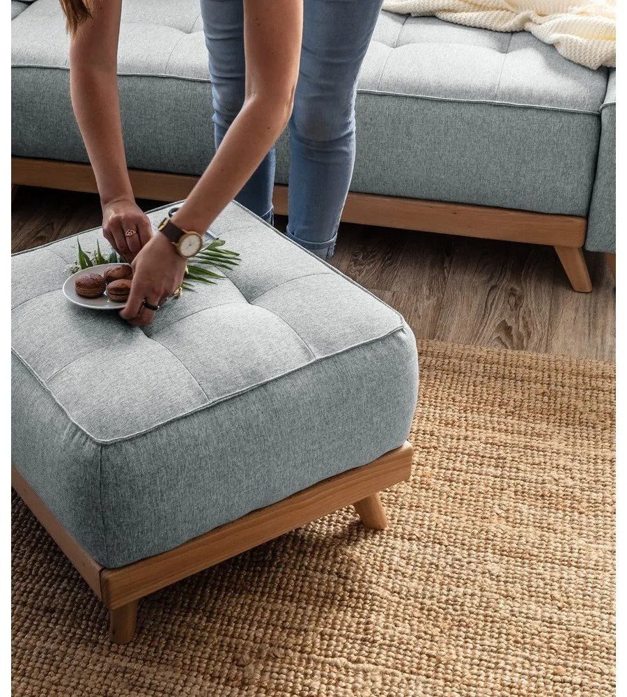 Taburet Miuform Dazzling Daisy, gri deschis