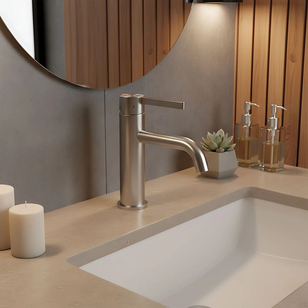 Baterie pentru baie Rea Foster Nickel Brush Low