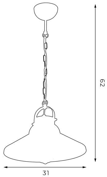 Lustră pe cablu IRON 1xE27/60W/230V