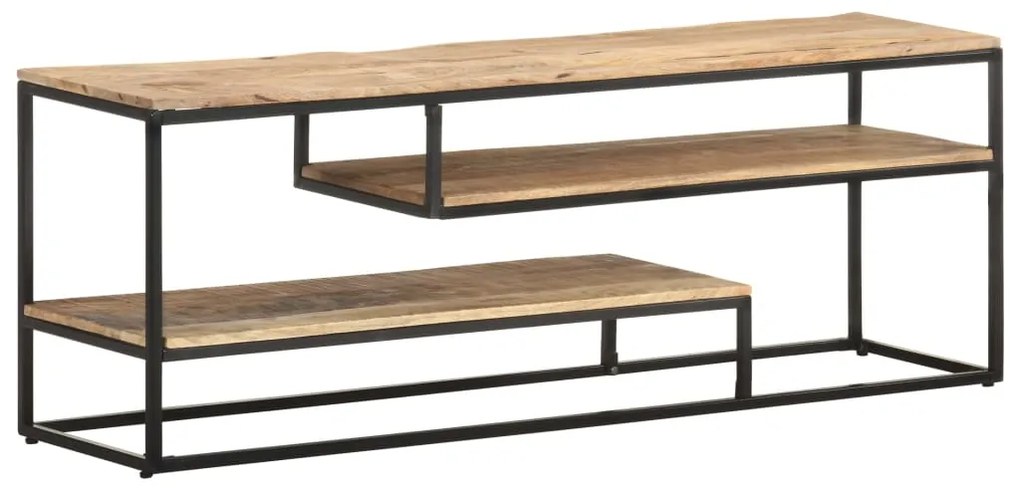 vidaXL Comodă TV, 130 x 30 x 45 cm, lemn de mango nefinisat