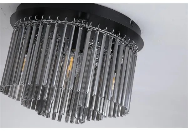 Searchlight 55620-320SM - Plafonieră SWIZZLE 5xE14/60W/230V Ø32 cm fumurie