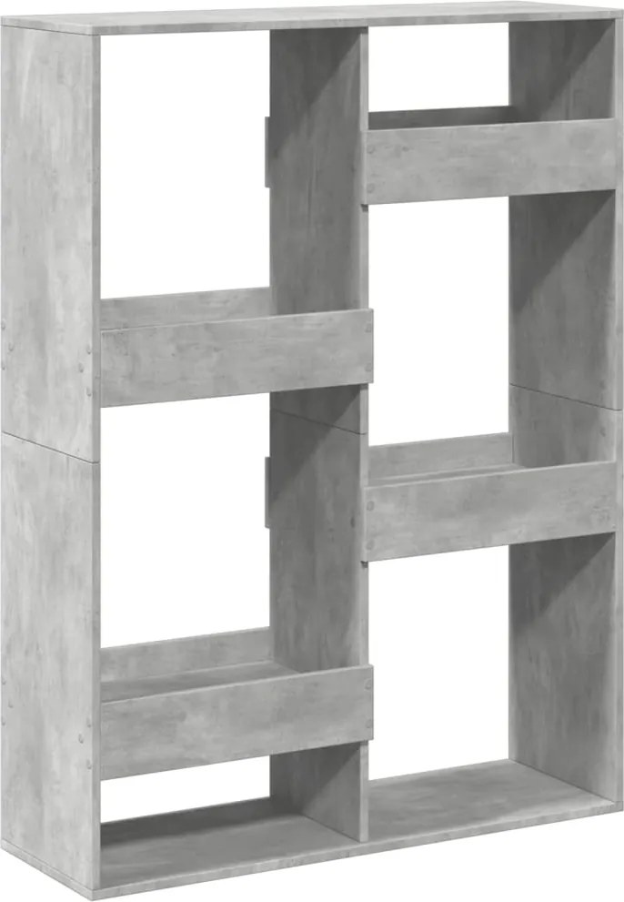 vidaXL Bibliotecă, gri beton, 100x33x135 cm, lemn prelucrat
