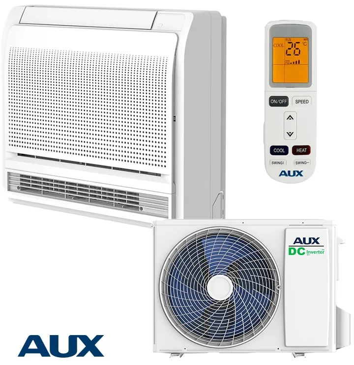 Aer condiționat cu invertor AUX AUCO-H12/4R3B + AL-H12/NDR3HB2(U), 12000 BTU, 25 m2, A++, Floor unit, R-32, Alb
