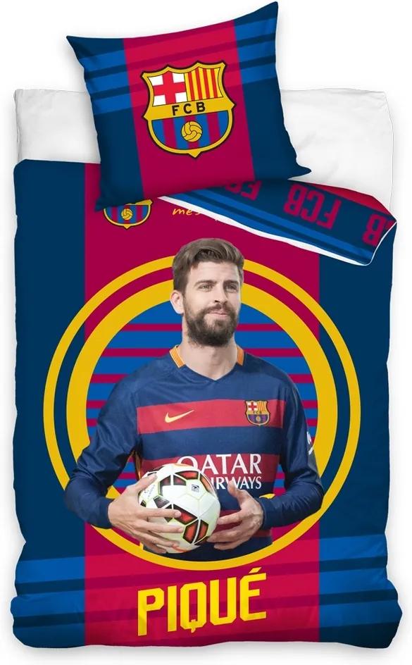 Lenjerie de pat FC Barcelona Pique 2016, 140 x 200 cm, 70 x 90 cm