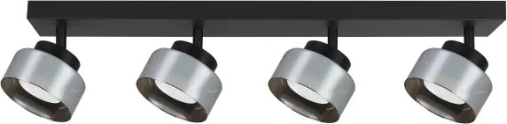 Brilagi - LED RGB spot reglabil AURA LUX 4xGX53/14W/230V Wi-Fi Tuya negru/fumuriu