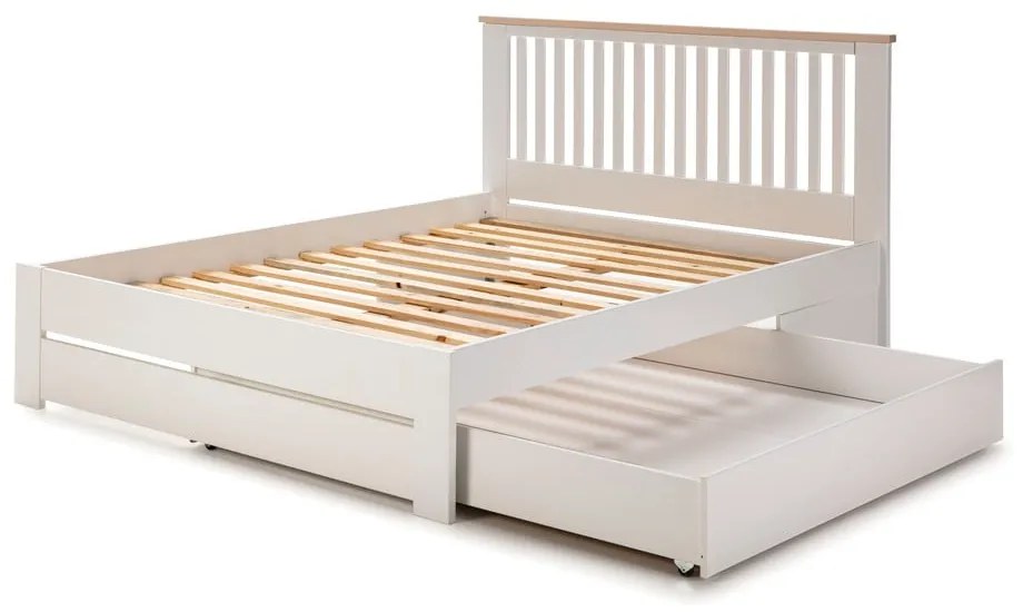 Sertar sub pat Marckeric Enara, 137 x 147 cm, alb