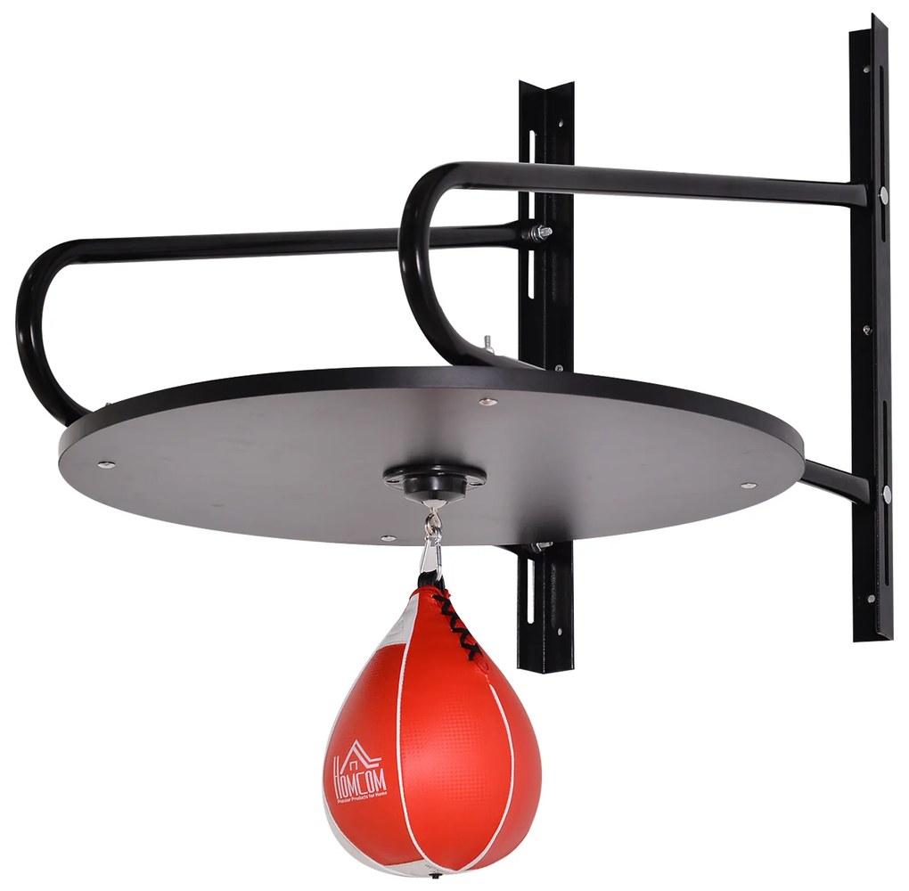 HOMCOM Sac de Box Rapid cu Formă de Par, Platformă, Accesorii Incluse, Antrenament Box | Aosom Romania