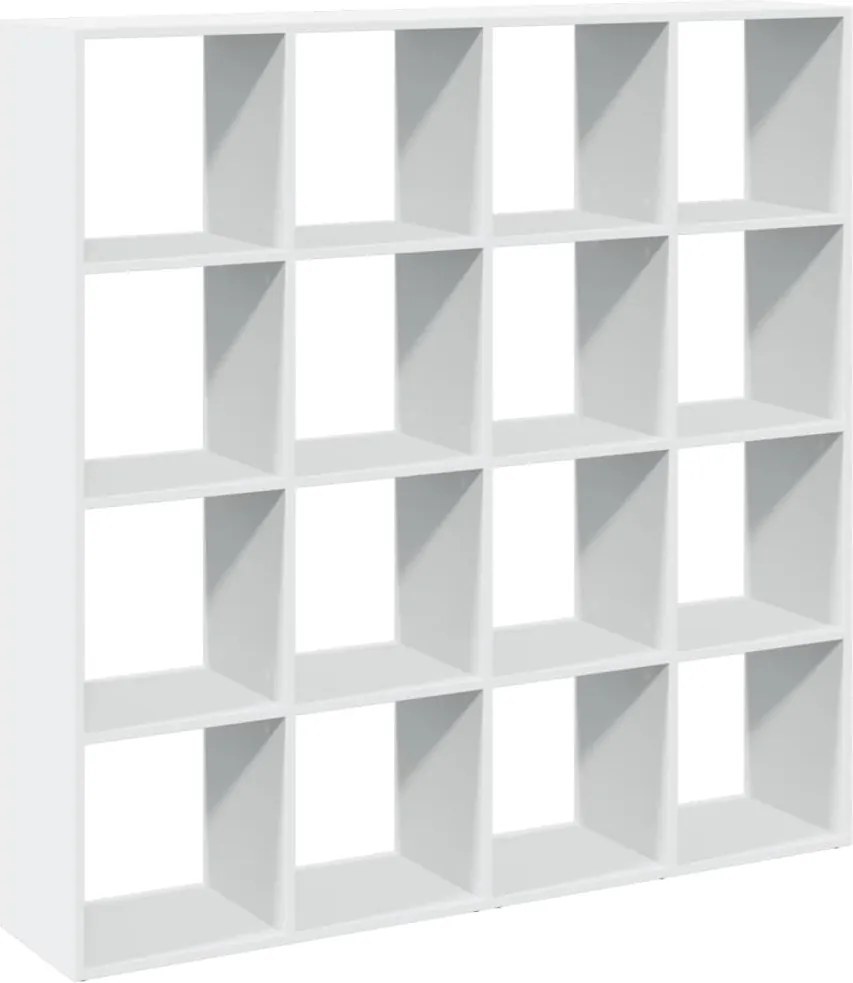 vidaXL Bibliotecă, alb, 137,5x29x137,5 cm, lemn prelucrat