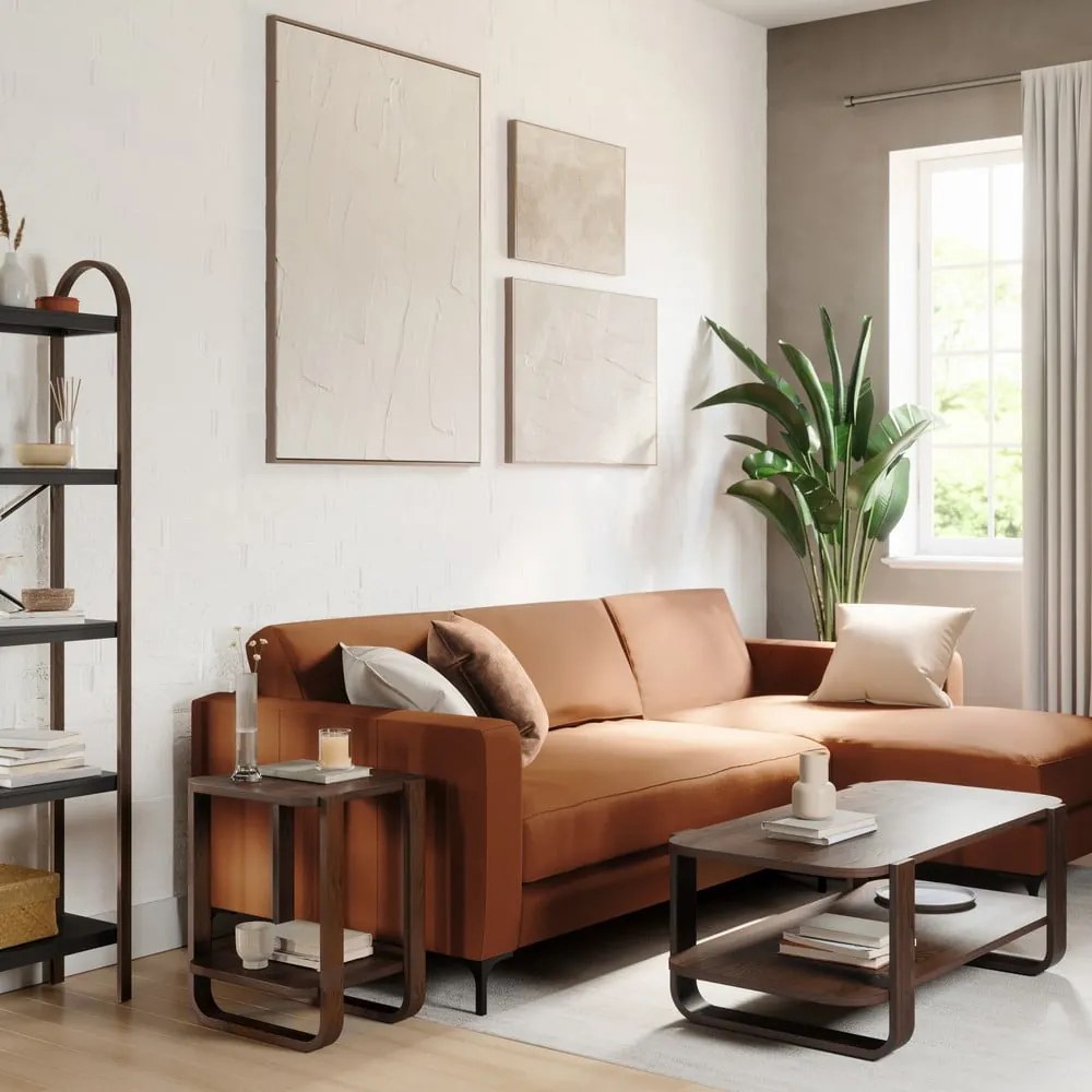 Măsuță auxiliară din lemn masiv de eucalipt 38x42 cm Bellwood – Umbra