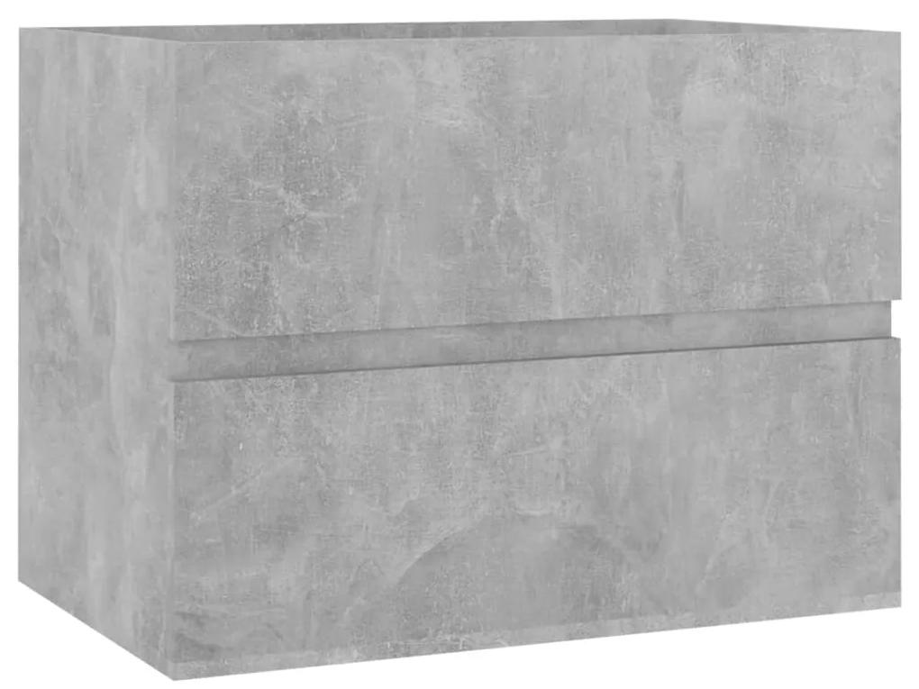 804741 vidaXL Mască de chiuvetă, gri beton, 60 x 38,5 x 45 cm, PAL