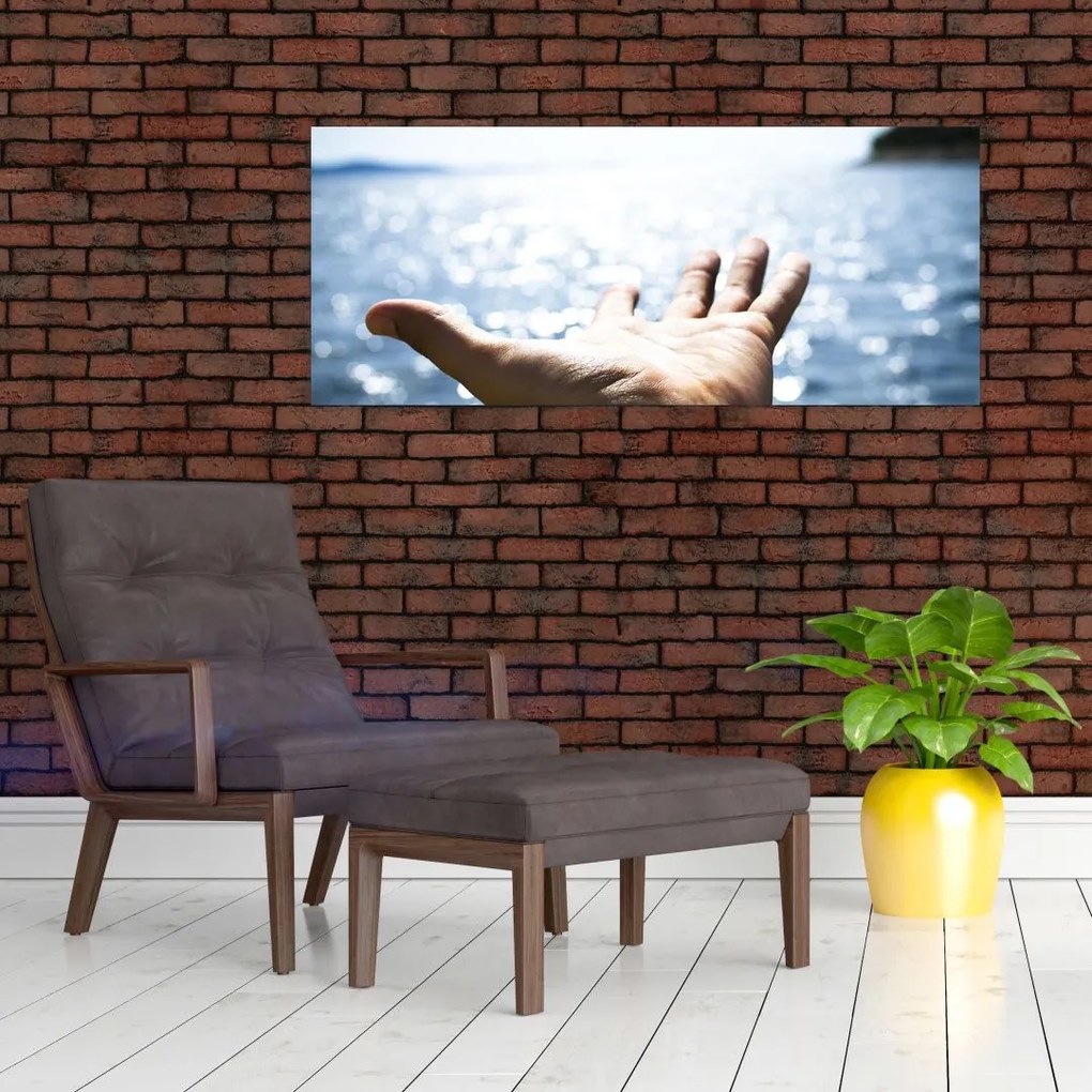 Tabloul cu palma deschisă (120x50 cm)