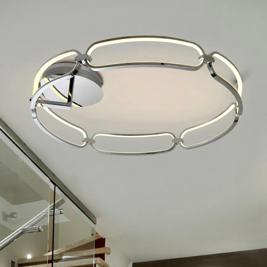 Lustra LED aplicata design ultra-modern 80cm Colette. crom