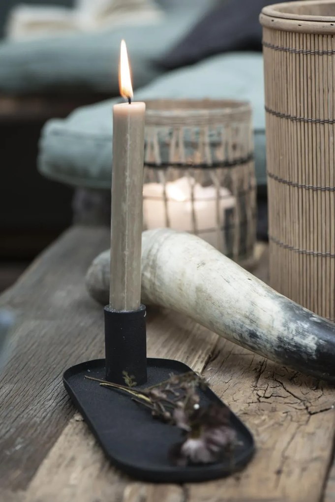 IB Laursen Suport de lumanare din metal negru CANDLE HOLDER