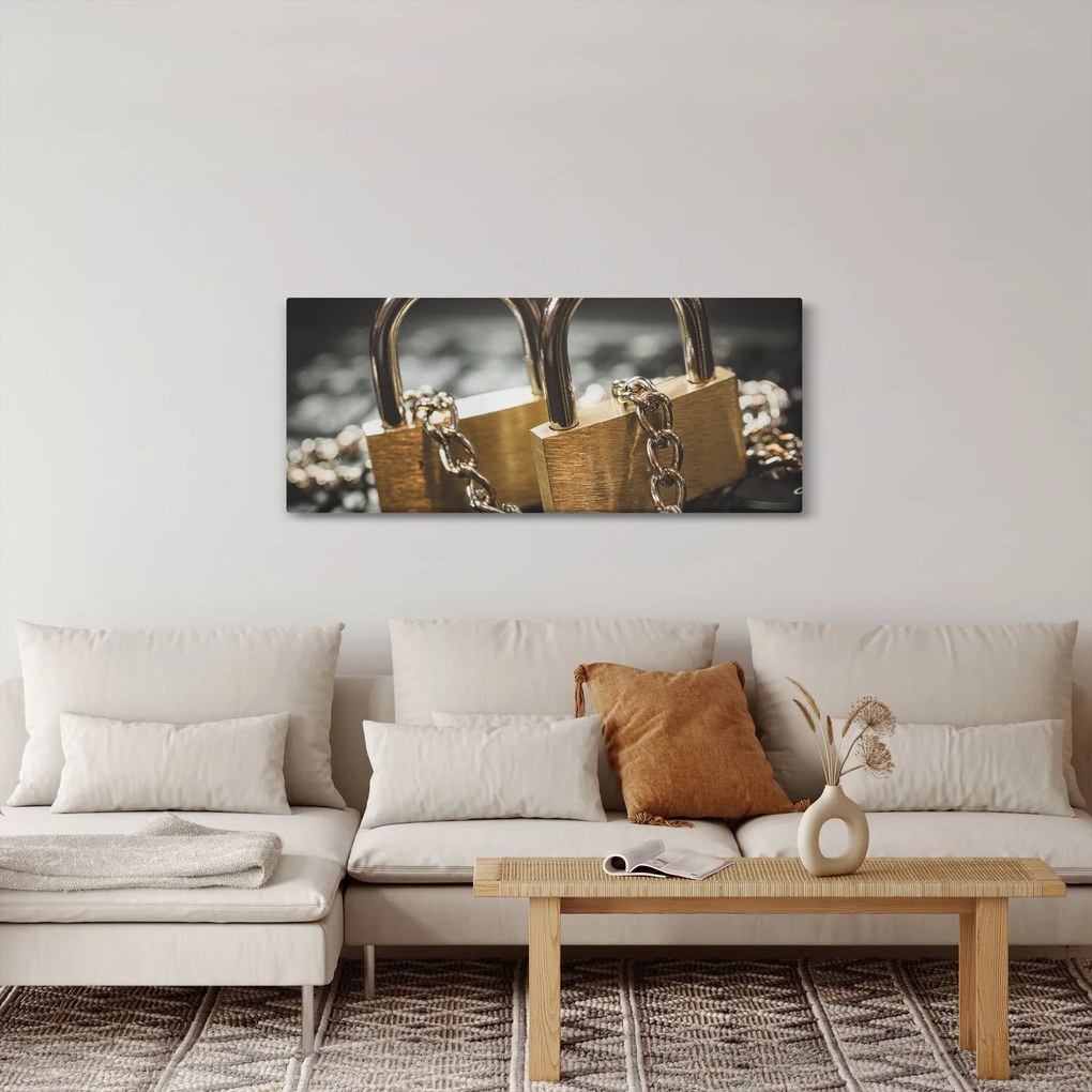 Tablou cu două cetăți (120x50 cm)