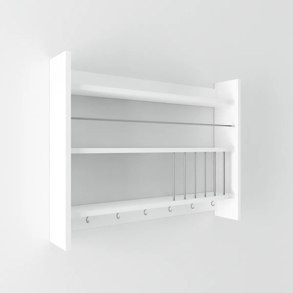 Raft de bucătărie Kolin White