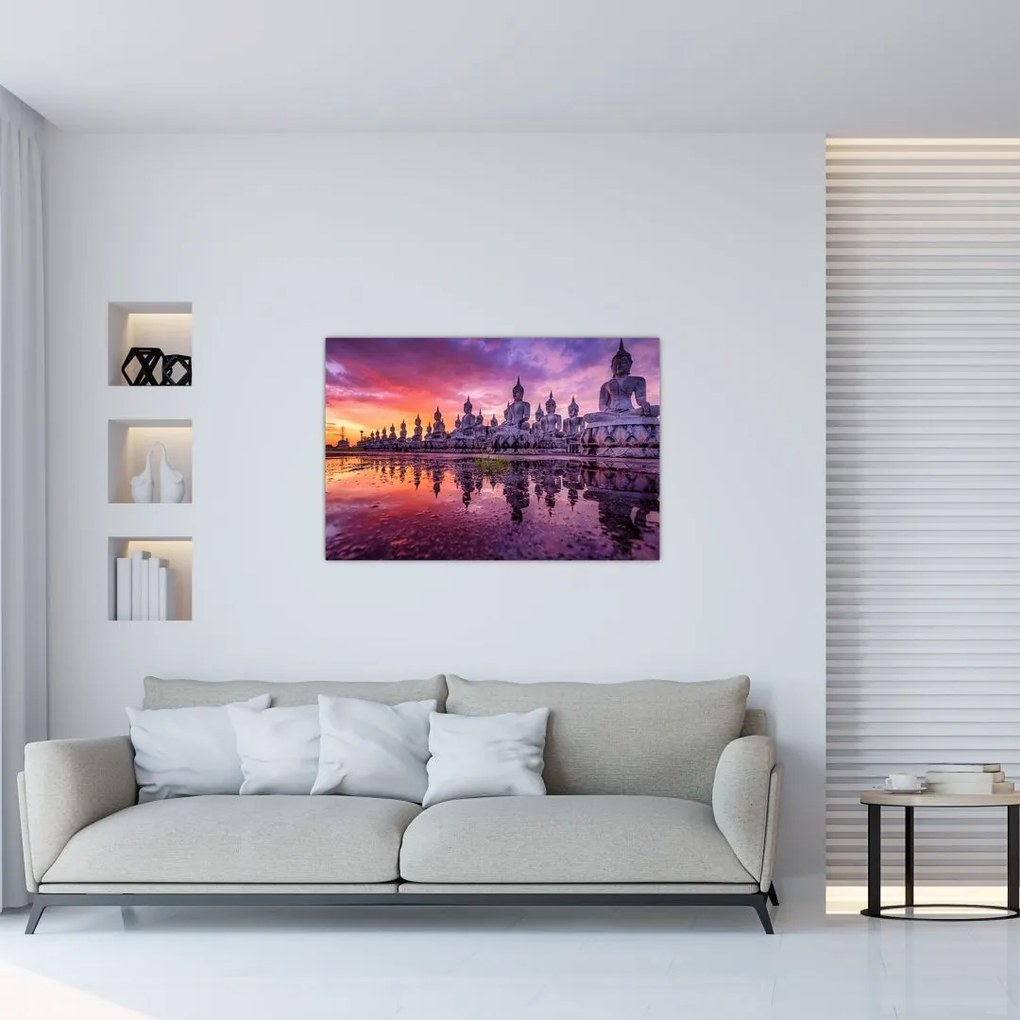 Tablou - Buddha la apus (90x60 cm)