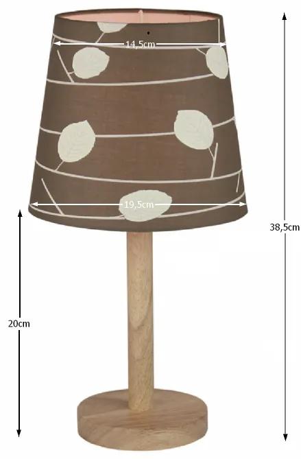 Lampa pe picior, lemn material model frunze, QENNY TYP 6 LT6026