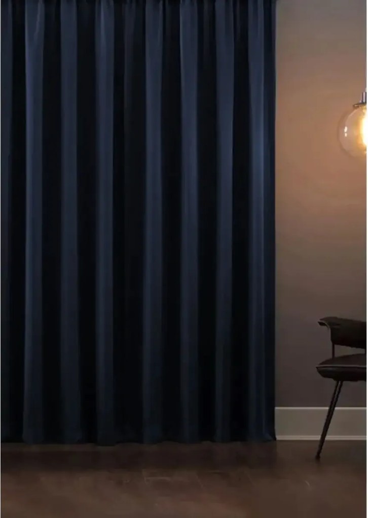 Perdea  Blackout opaca albastru, 50x260 cm,50013