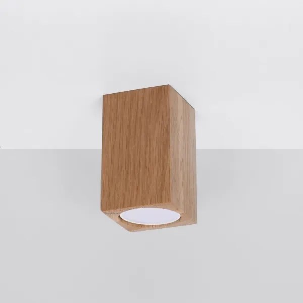 Spot KEKE 1xGU10/40W/230V 10 cm stejar Sollux SL.1040