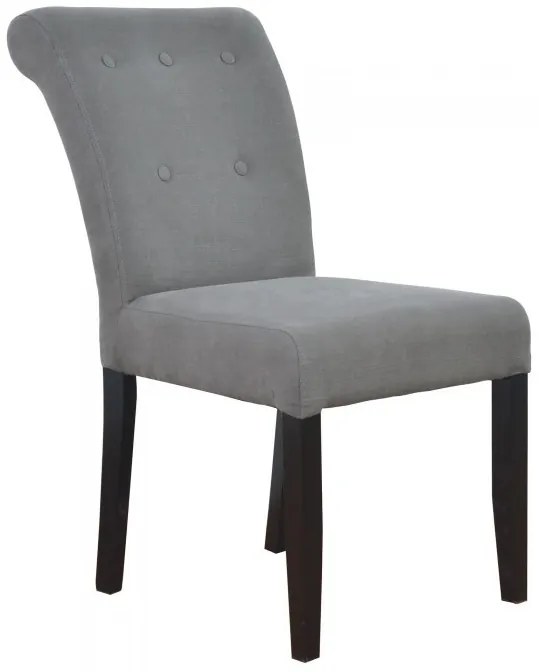Scaun dining, gri, stofa, aspect clasic, Cambridge