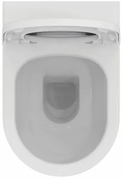 Set vas WC suspendat Ideal Standard Ellisse rimless cu capac softclose alb