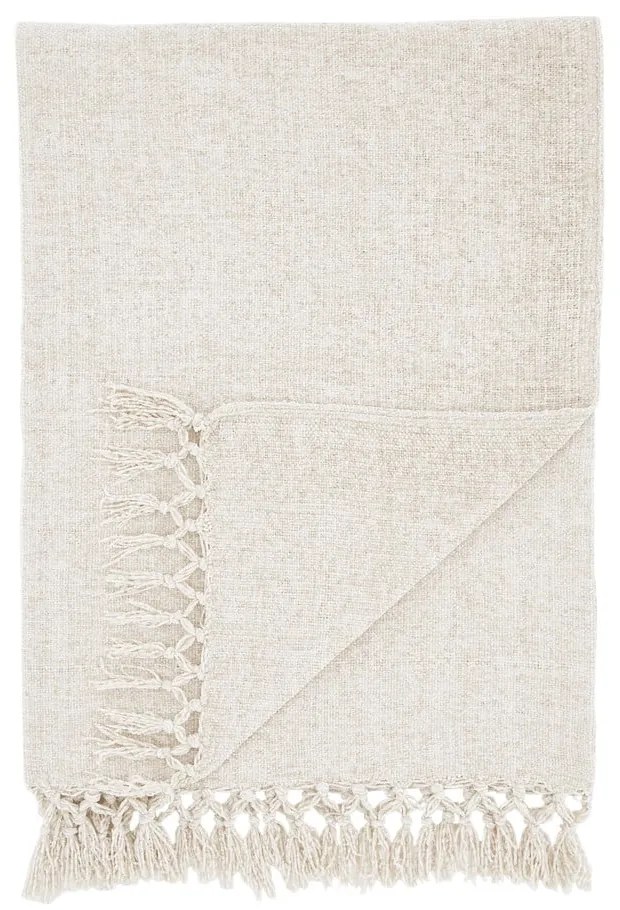 Pătură crem din janilie 130x170 cm Wilson – Catherine Lansfield