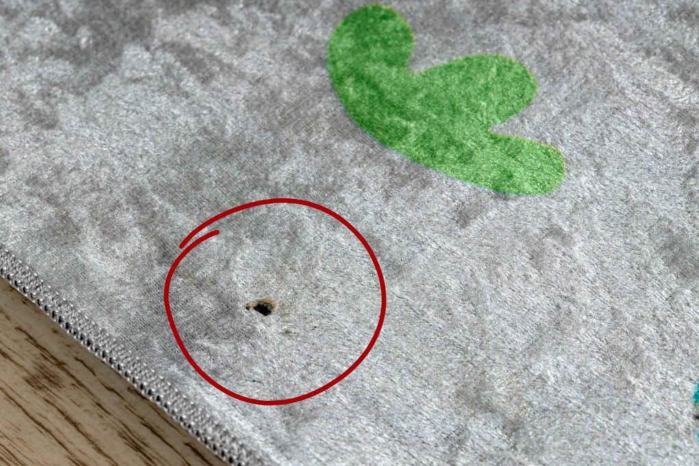 BAMBINO 2160 covor lavabil Sat indian, animale pentru copii anti-alunecare gri - SECUNDAR-COTATI PRODUSUL