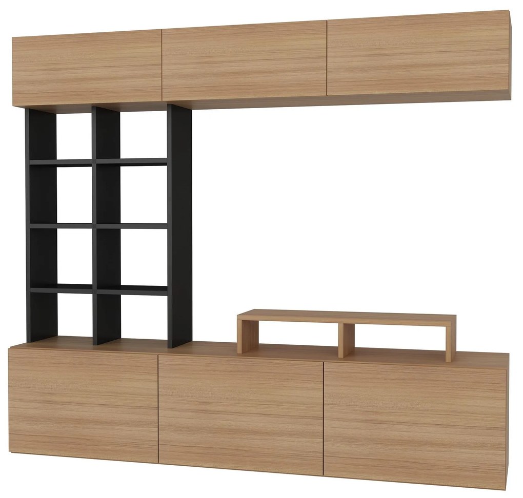 Mobilier living Salsa (Lemn teac + Negru). 1088651