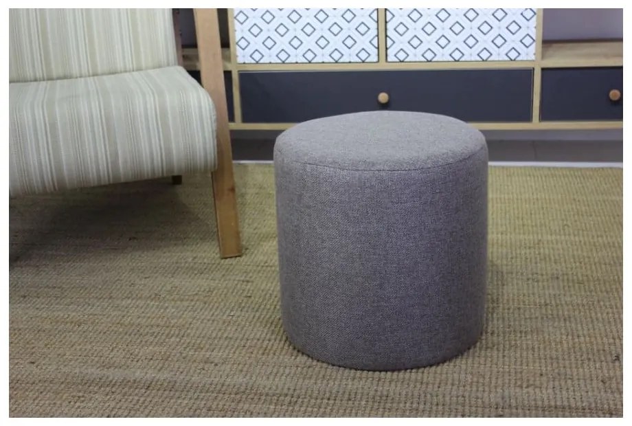 Taburet gri Silindir – Balcab Home