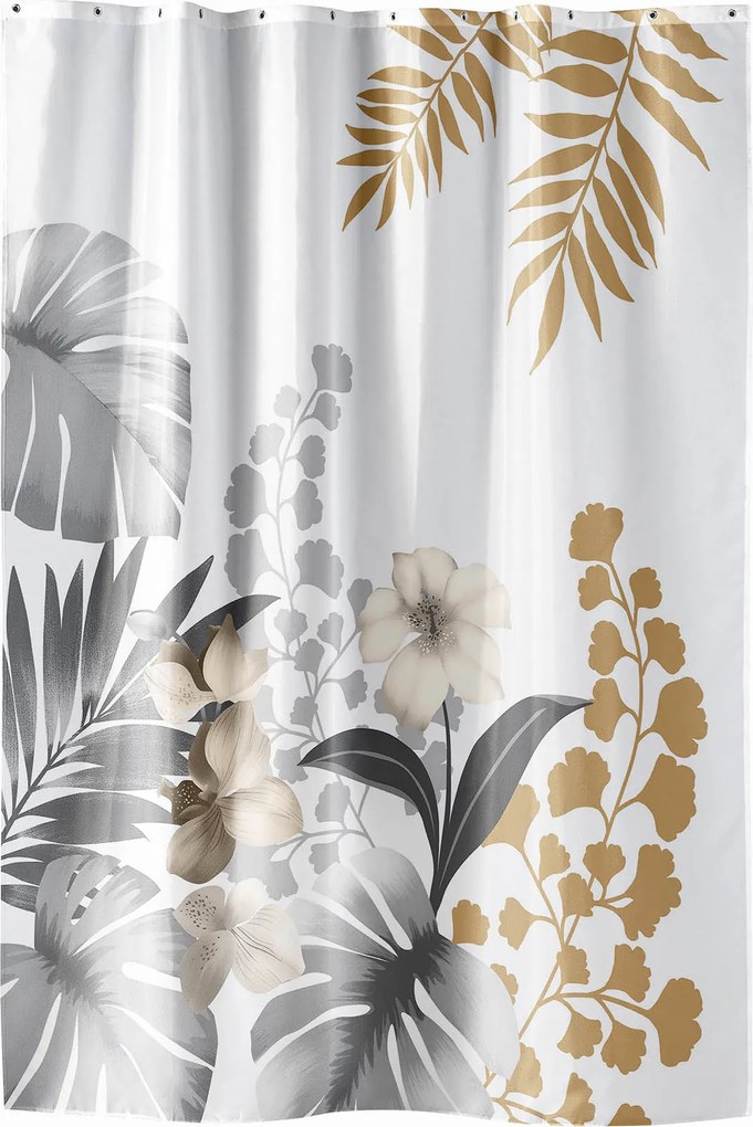 Perdea de duș cu model floral, KELLY, 180 x 200 cm