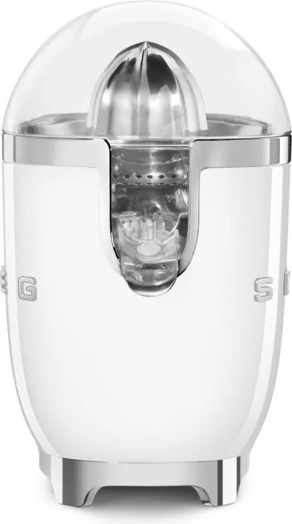 Storcător electric de citrice Smeg CJF11WHEU, 70 W, sistem anti-picurare, bază antiderapantă, alb