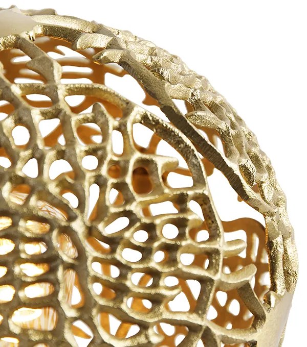 Lampă de masă Art Deco aurie - Maro