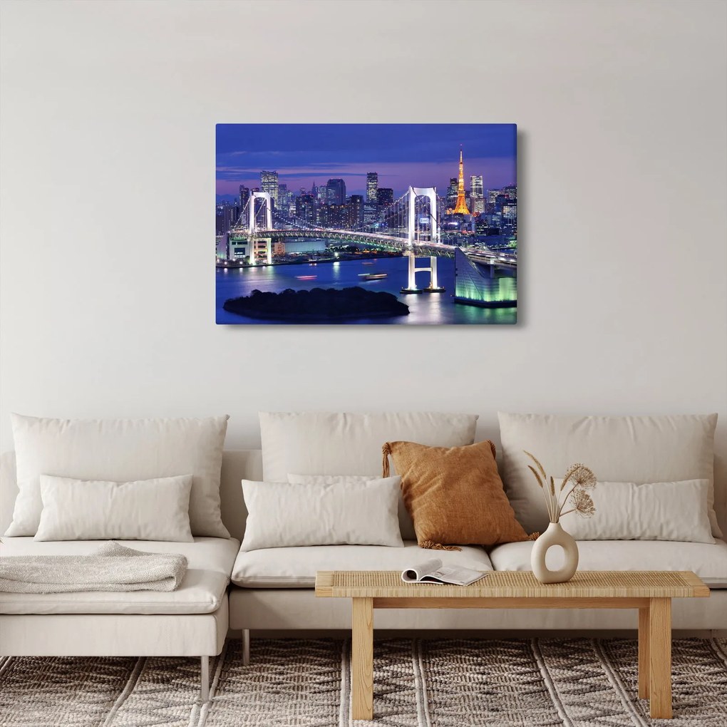 Tablou metropolei nocture (90x60 cm)