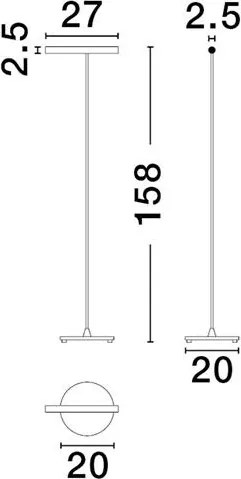 Lampadar/Lampa de podea LED stil minimalist ELLI