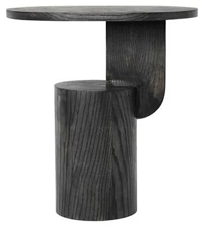 Masuta neagra din lemn de frasin 49x34 cm Insert Black Ferm Living