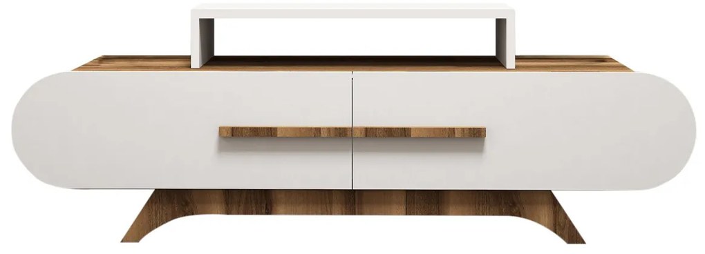 Masă TV Rose Walnut Alb
