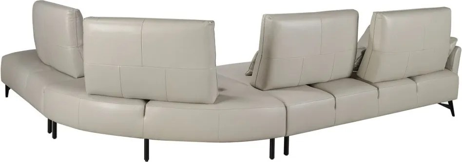 Coltar 5 locuri, Spatar Reglabil, Sezlong Dreapta, Cowhide sand