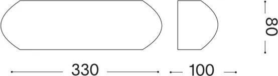 Ideal Lux - Aplica de exterior GIOVE 1xE27/60W/230V IP54 maro